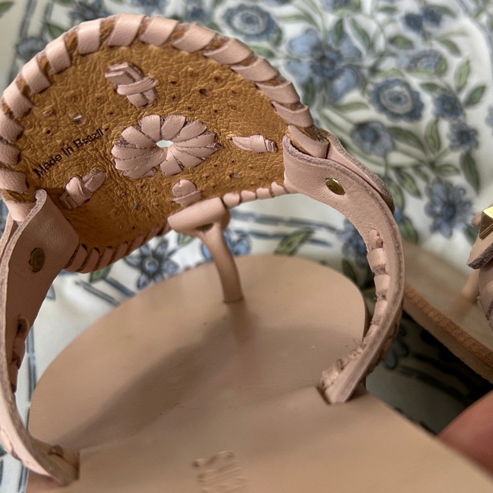 Jack Rogers pale pink Sandals with Intricate Cutout Design - Picture 6 of 6